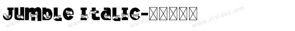 Jumble Italic字体转换